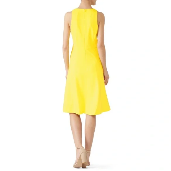 Rachel Roy Yellow Crew Neck Dress EUC - Picture 3 of 4